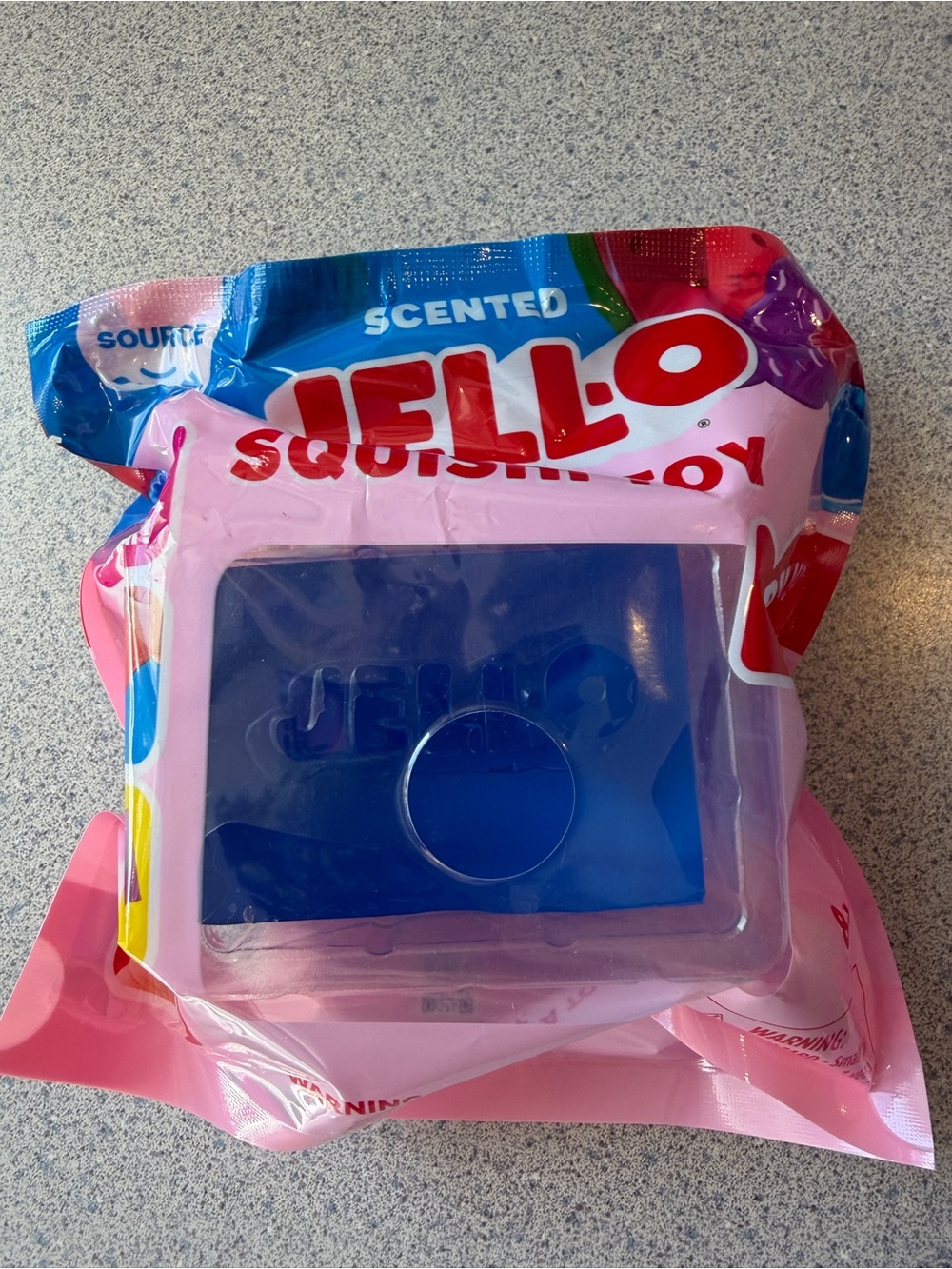 New Blue Jell-O Squishi Sensory Toy Scented Blueberry Jello Squishy Block 2026